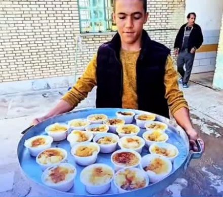یلدای شیرین در مدرسه شبانهروزی ولیعصر (عج) با طعم برف و شیره لایزنگان