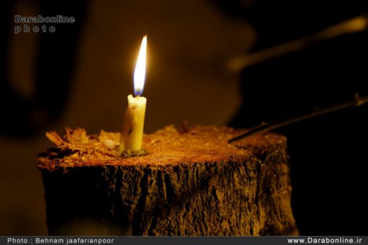 آیین سنتی شمع گذاری در داراب+تصاویر