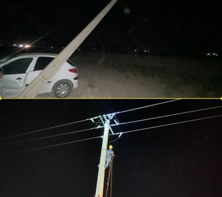 برخورد پژو ۲۰۶ با تیر برق درمحور داراب_شیراز موجب قطع برق شد