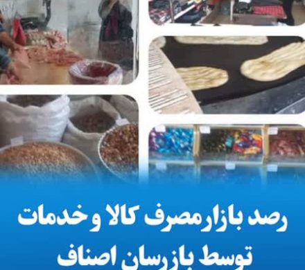 رصد بازار مصرف کالا و خدمات توسط بازرسان اصناف
