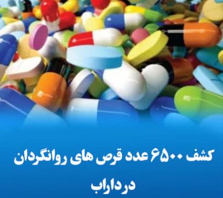کشف ۶۵۰۰ عدد قرص های روانگردان در داراب