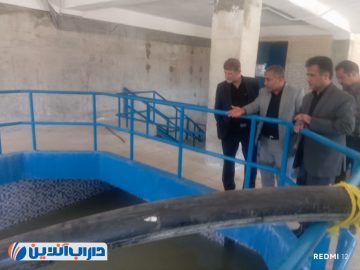 بازدید فرماندار داراب از روند آماده سازی تصفیه‌خانه آب شهرستان